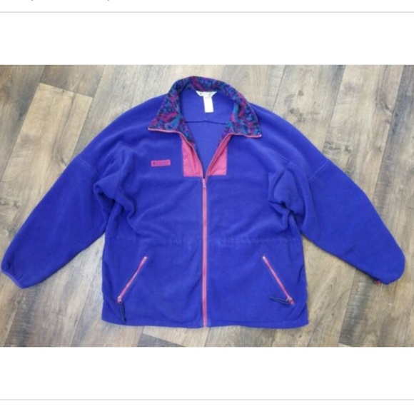 Columbia Jackets & Blazers - Vtg 90s Columbia Southwestern Aztec Fleece Jacket Coat